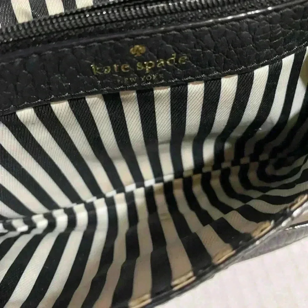 Kate spade Black pebbled leather crossbody handbag